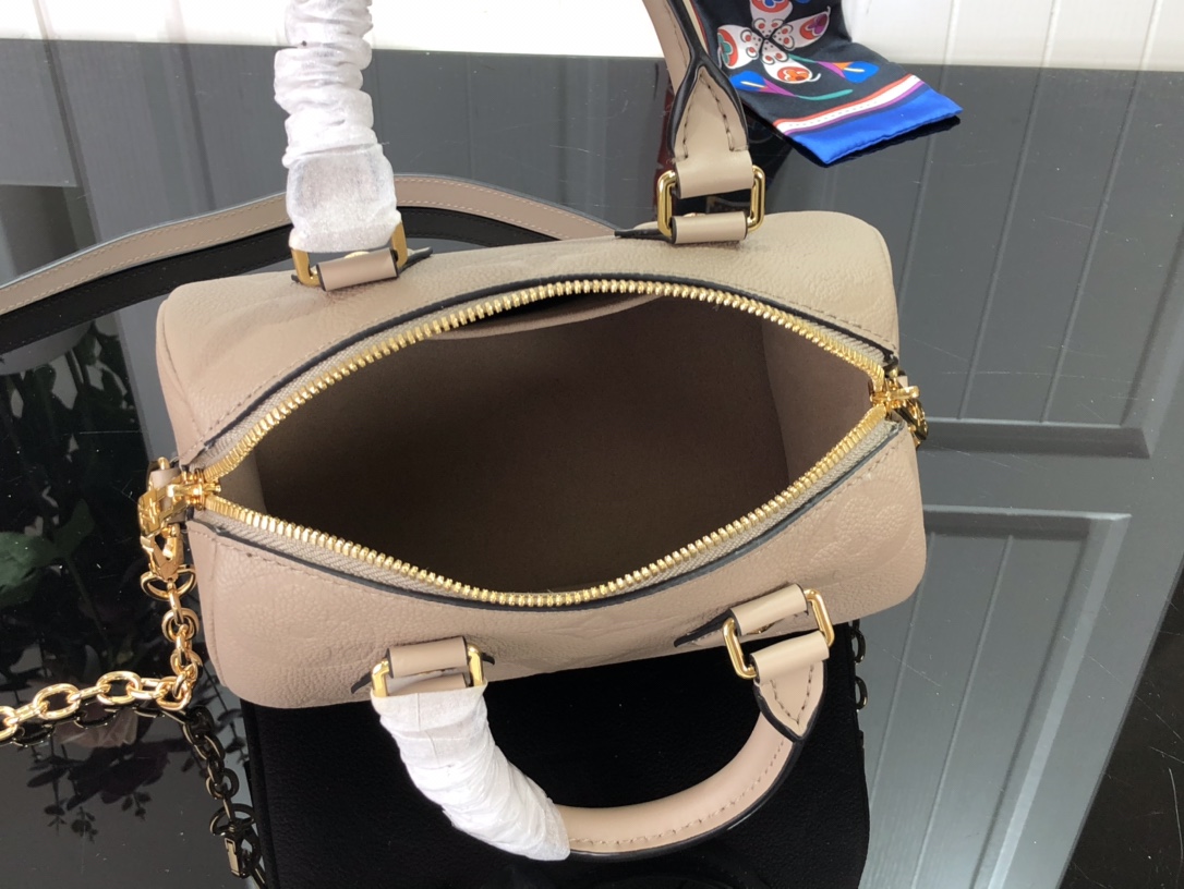 ルイヴィトン スピーディ バンドリエール 20 モノグラム アンプラント トゥルトレール M58958 グレインレザー ゴールド金具 - 画像 (2)