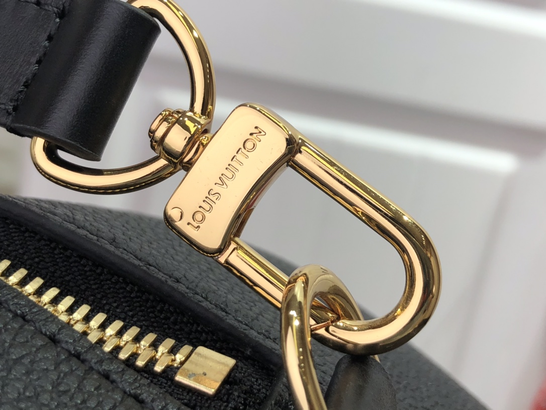 最高級ルイヴィトンスーパーコピー ルイヴィトンバッグコピー スピーディ・バンドリエール 25 ブラック M58947 バイカラー モノグラム・アンプラント レザー ゴールド金具 - 画像 (6)