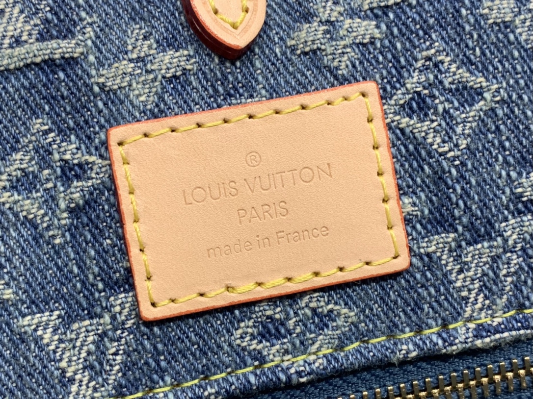 最高級ルイヴィトンスーパーコピー ルイヴィトンバッグコピー 新作 LV リミックス オンザゴー MM ブルーデニム M46871 モノグラム・デニム ゴールド金具 - 画像 (2)