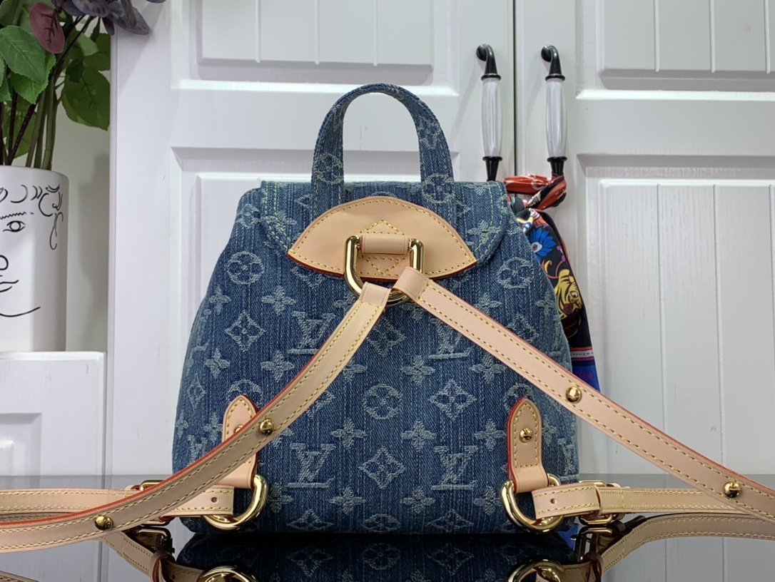 最高級ルイヴィトンスーパーコピー ルイヴィトンバッグコピー 新作 LV リミックス ヴェニス ブルーデニム M46836 モノグラム・デニム ゴールド金具 - 画像 (8)