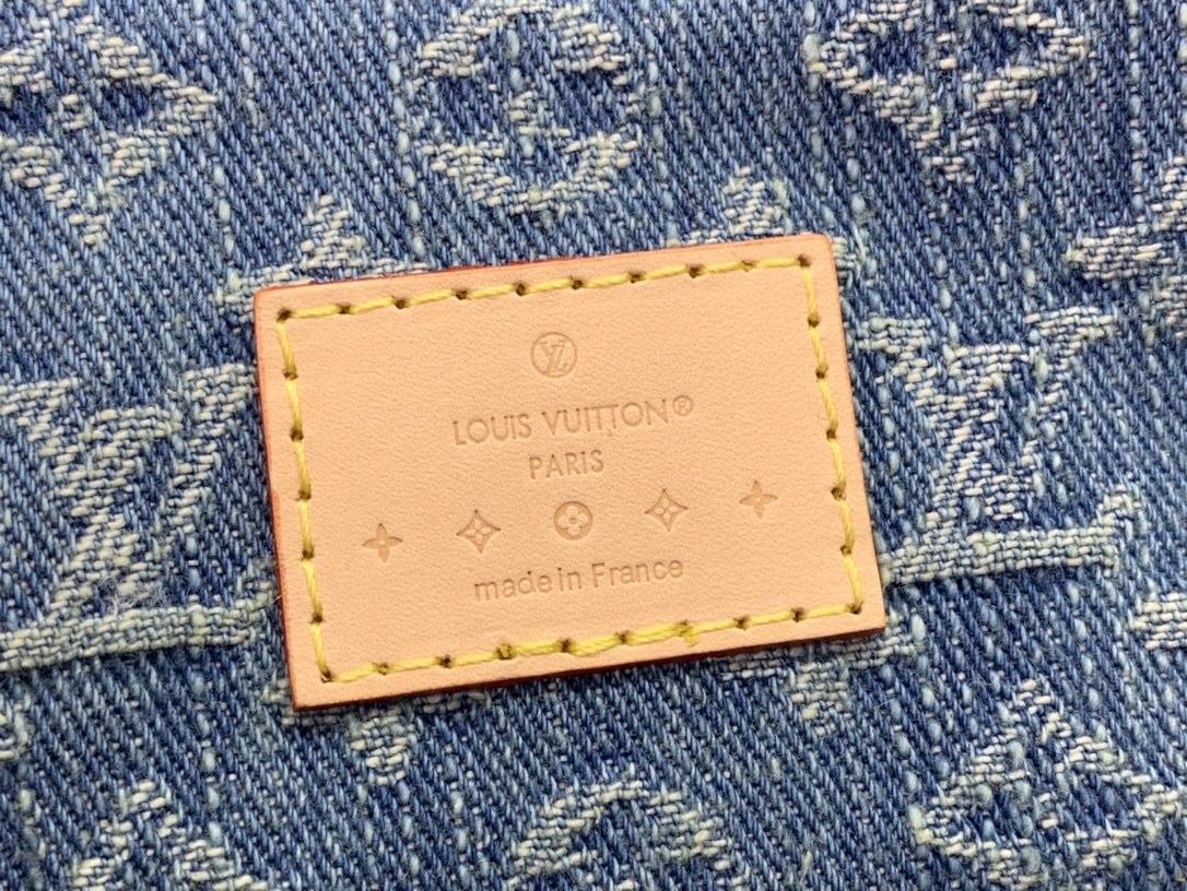 最高級ルイヴィトンスーパーコピー ルイヴィトンバッグコピー 新作 LV リミックス ヴェニス ブルーデニム M46836 モノグラム・デニム ゴールド金具 - 画像 (2)