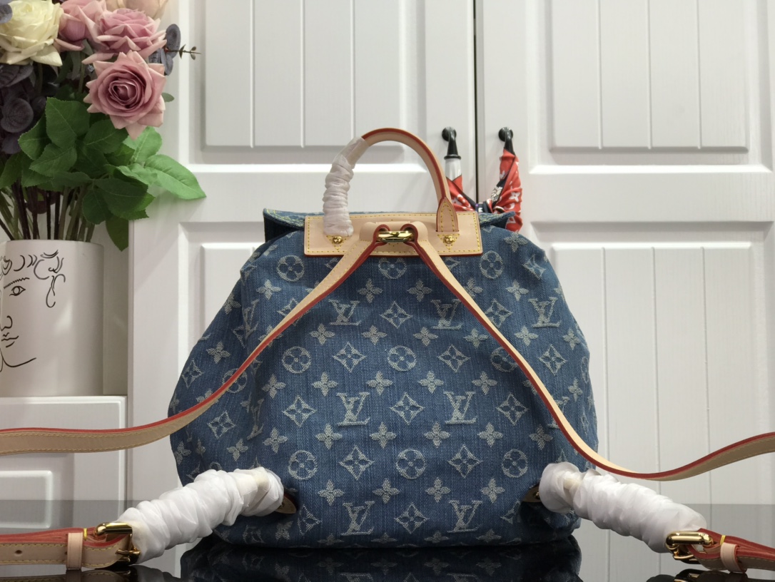 最高級ルイヴィトンスーパーコピー ルイヴィトンバッグコピー 新作 LV リミックス ヴェニス ブルーデニム M44460 モノグラム・デニム ゴールド金具 - 画像 (8)