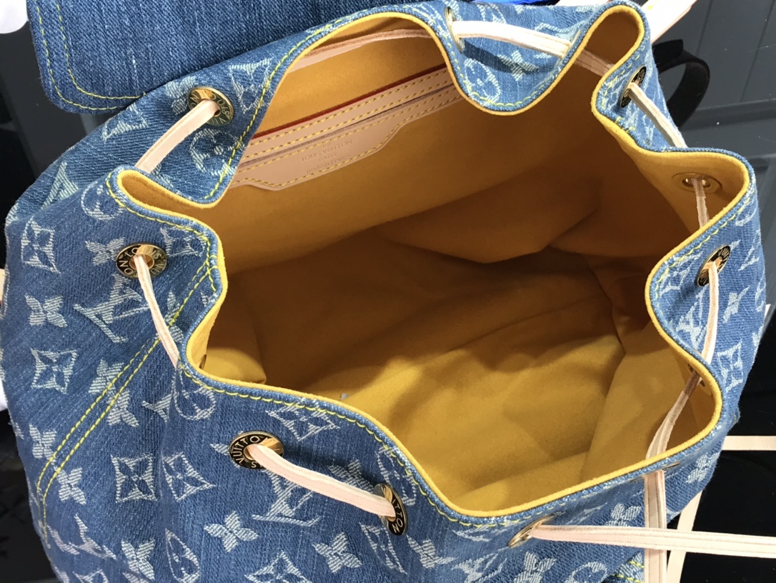 最高級ルイヴィトンスーパーコピー ルイヴィトンバッグコピー 新作 LV リミックス ヴェニス ブルーデニム M44460 モノグラム・デニム ゴールド金具 - 画像 (2)