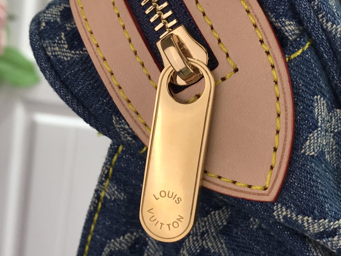 最高級ルイヴィトンスーパーコピー ルイヴィトンバッグコピー 新作 LV リミックス サンセット ブルーデニム M44466 モノグラム・デニム ゴールド金具 - 画像 (5)