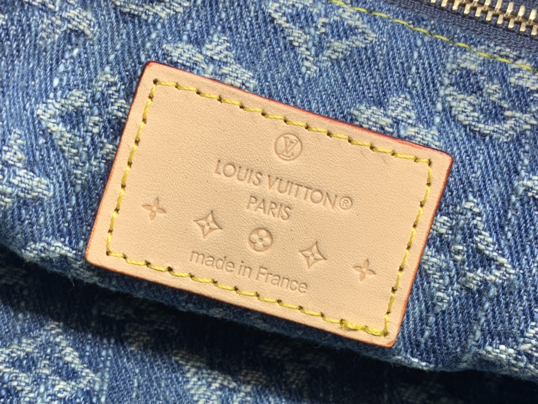 最高級ルイヴィトンスーパーコピー ルイヴィトンバッグコピー 新作 LV リミックス サンセット ブルーデニム M24317 モノグラム・デニム ゴールド金具 - 画像 (2)