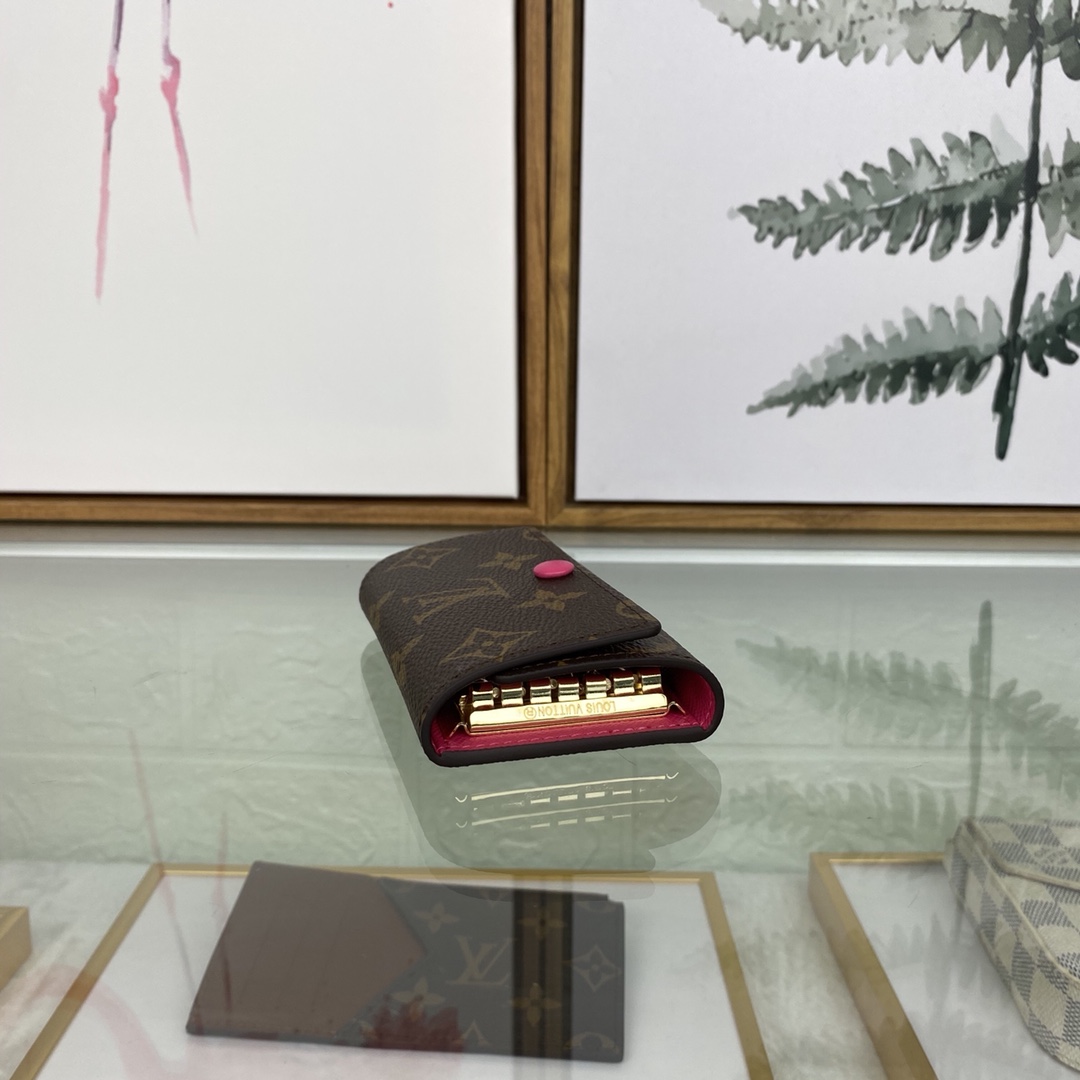 最高級ルイヴィトンスーパーコピー ルイヴィトンキーケースコピー キーケース ミュルティクレ 6 ローズレッド M62630 モノグラム・キャンバス ゴールド金具 - 画像 (6)
