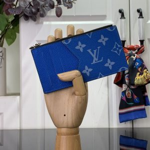 最高級ルイヴィトンスーパーコピー ルイヴィトンカードケースコピー コインカード・ホルダー ブルー M30270 モノグラム・キャンバス