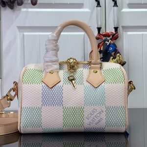 最高級ルイヴィトンスーパーコピー ルイヴィトンバッグコピー スピーディ・バンドリエール 20 ピスタチオ N40515 ダミエ・キャンバス ゴールド金具