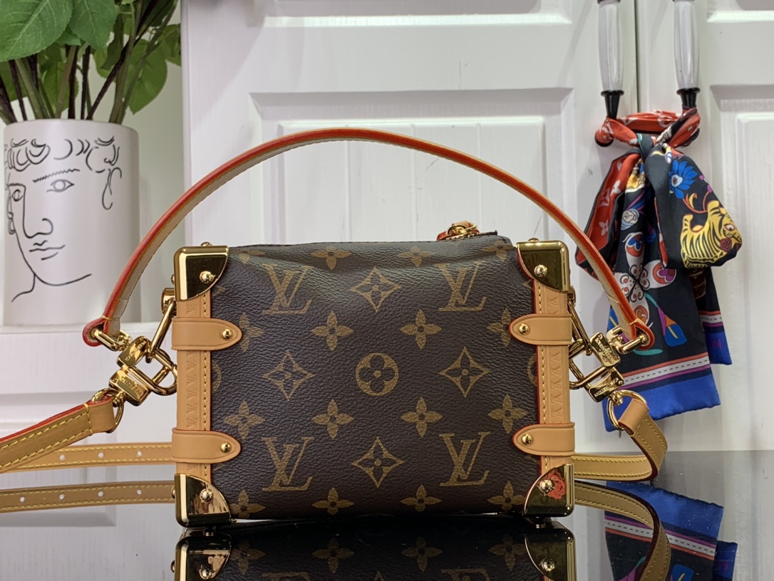 最高級ルイヴィトンスーパーコピー ルイヴィトンバッグコピー サイドトランク PM ダークブラウン M46815 モノグラム・キャンバス ゴールド金具 - 画像 (8)