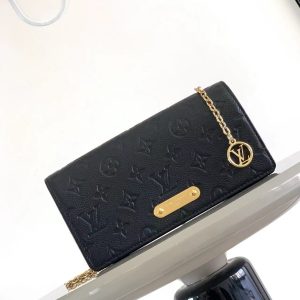 最高級ルイヴィトンスーパーコピー ルイヴィトンバッグコピー Wallet On Chain Metis ブラック M83233 モノグラム・アンプラント ゴールド金具