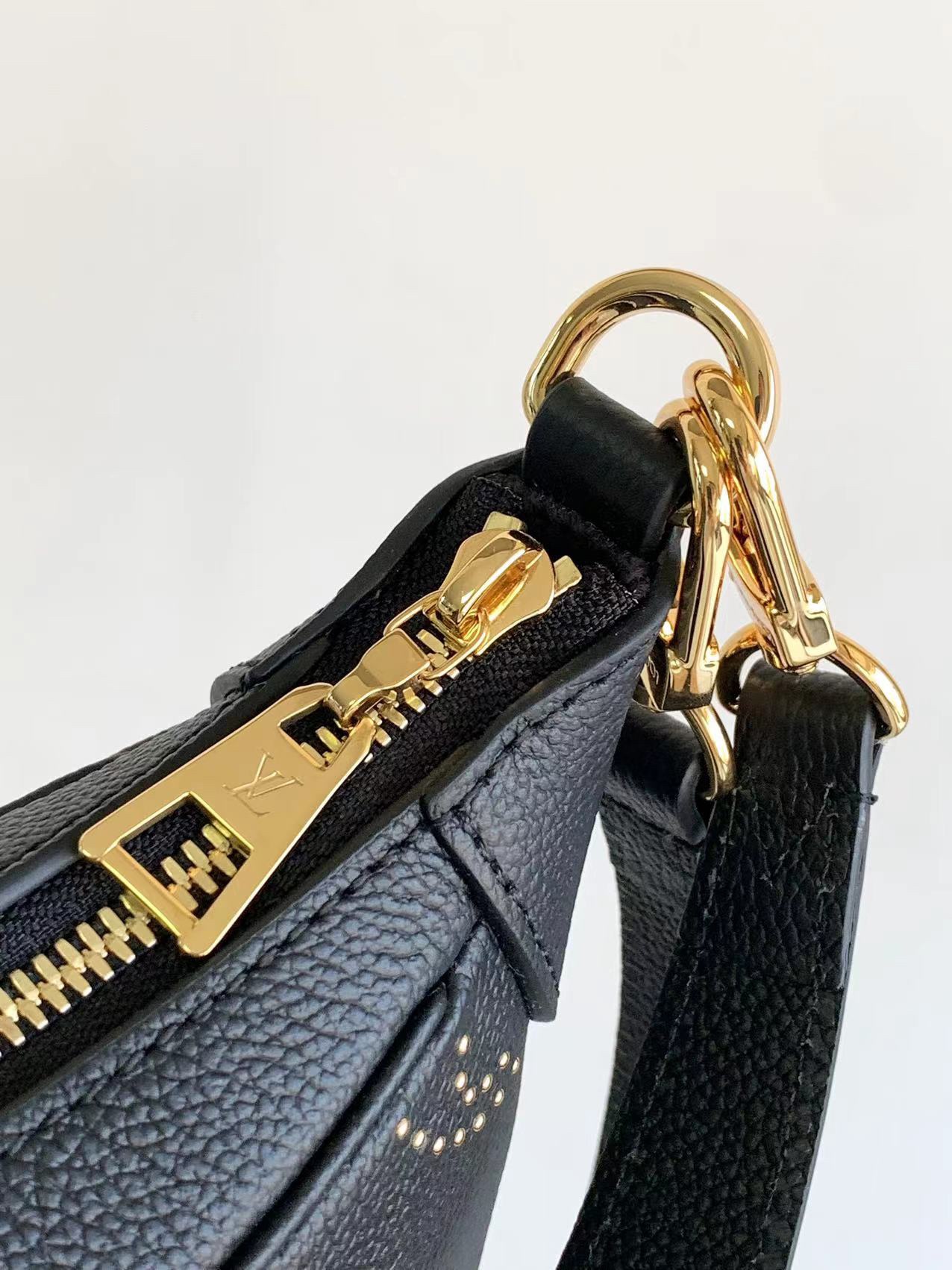 最高級ルイヴィトンスーパーコピー ルイヴィトンバッグコピー Bagatelle ブラック M46091 エンボス加工したモノグラム・アンプラント レザー ゴールド金具 - 画像 (6)