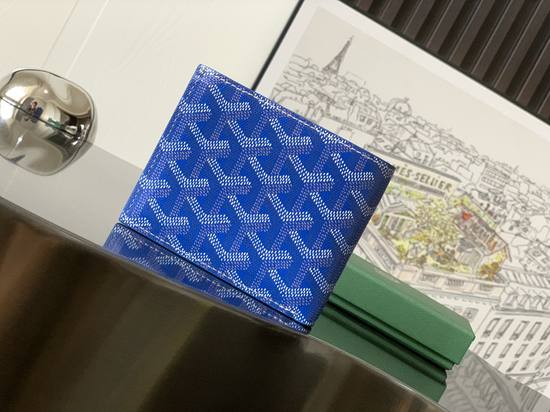 最高級ゴヤールスーパーコピー ゴヤール財布コピー ヴィクトワール ウォレット スカイブルー VICTO8PMLTY10CL10X レザー - 画像 (6)