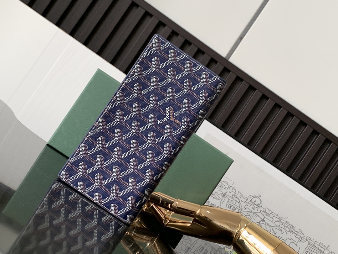 最高級ゴヤールスーパーコピー ゴヤール財布コピー リシュリュー ウォレット ネイビーブルー RICHE2PMLTY12CL12P レザー - 画像 (7)