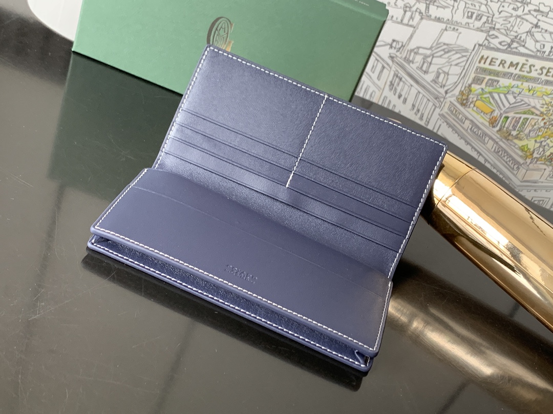 最高級ゴヤールスーパーコピー ゴヤール財布コピー リシュリュー ウォレット ネイビーブルー RICHE2PMLTY12CL12P レザー - 画像 (5)