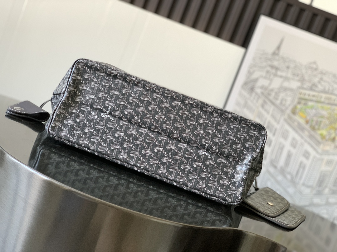 最高級ゴヤールスーパーコピー ゴヤールトートバッグコピー サン・ルイPM バッグ グレー STLOUIPMLTY51CL51P レザー シルバー金具 - 画像 (7)