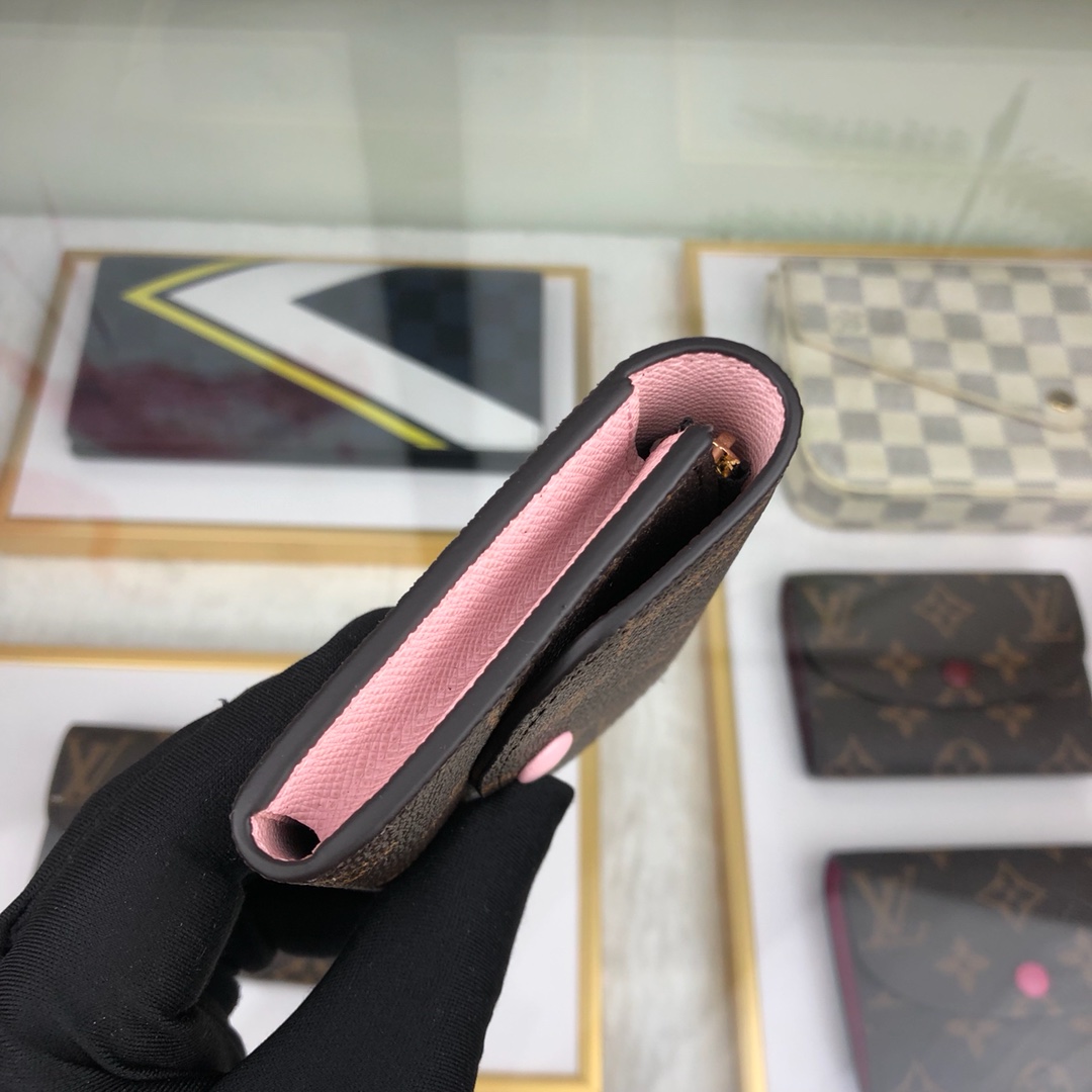 最高級ルイヴィトンスーパーコピー ルイヴィトン財布コピー ポルトモネ・ロザリ ローズ・バレリーヌ M62361 モノグラム・キャンバス ゴールド金具 - 画像 (7)