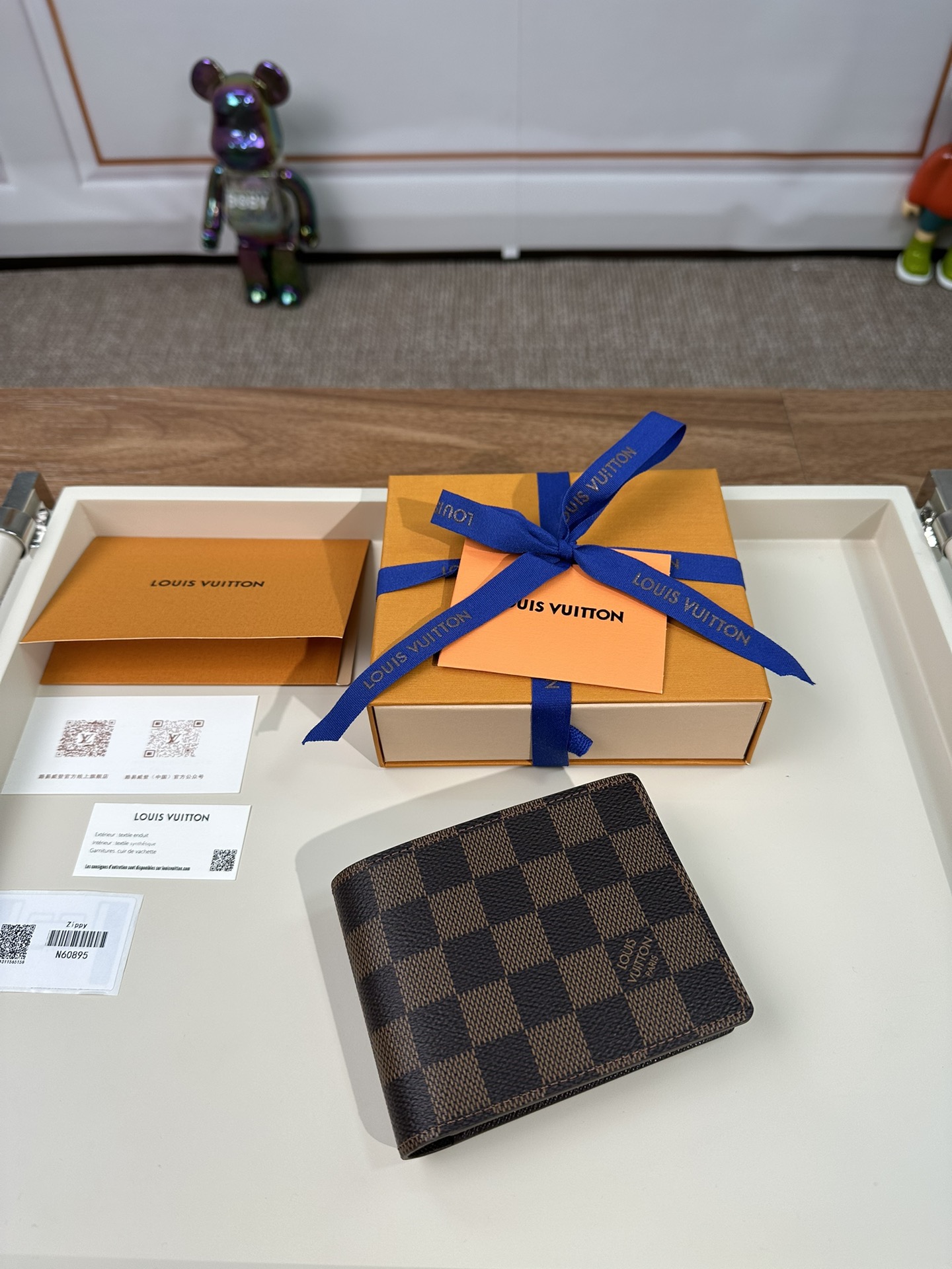 最高級ルイヴィトンスーパーコピー ルイヴィトン財布コピー ポルトフォイユ・ミュルティプル ブラウン N60895 ダミエ・グラフィット キャンバス - 画像 (9)
