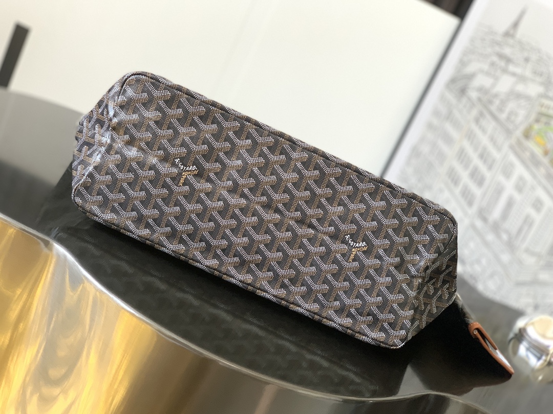 最高級ゴヤールスーパーコピー ゴヤールトートバッグコピー サン・ルイPM バッグ ブラウン ブラック STLOUIPMLTY01CL03P レザー シルバー金具 - 画像 (7)