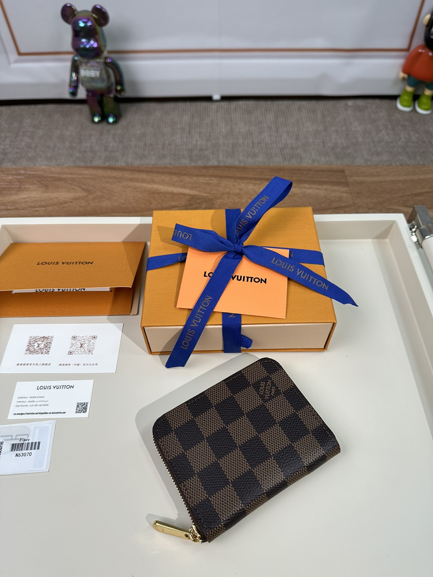最高級ルイヴィトンスーパーコピー ルイヴィトン財布コピー ジッピー・コイン パース ダークブラウン N63070 ダミエ・エベヌ キャンバス - 画像 (9)