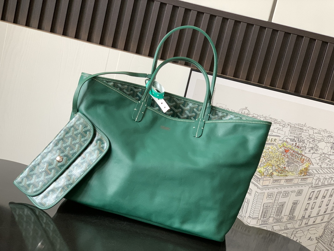 最高級ゴヤールスーパーコピー ゴヤールトートバッグコピー アルトワPM バッグ グリーン ARTOISPMLTY09TY09P レザー シルバー金具 - 画像 (2)
