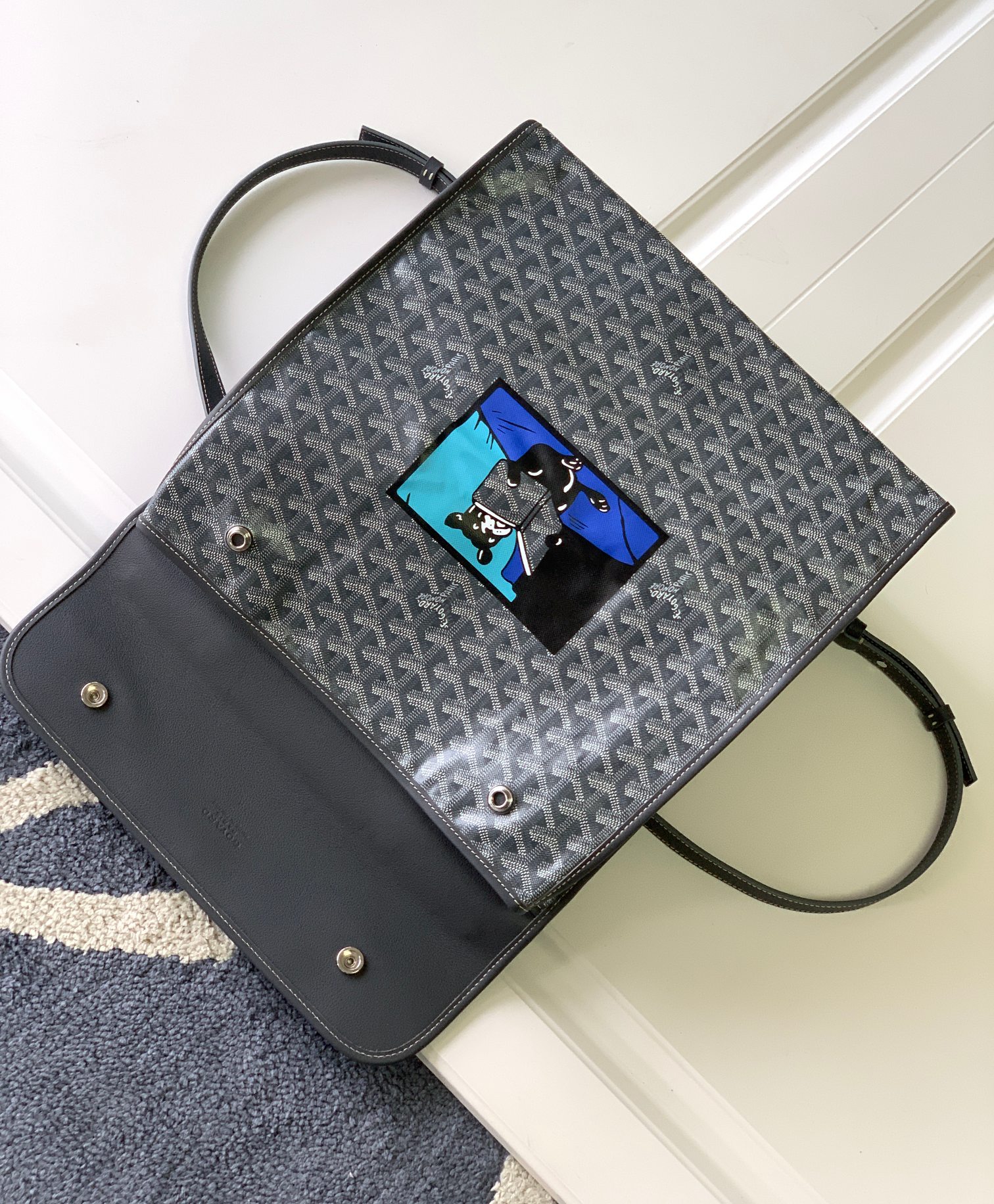最高級ゴヤールスーパーコピー ゴヤールリュックコピー サン=レジェ・バックパック グレー STLEGEMMLTY51CG51P レザー シルバー金具 - 画像 (4)
