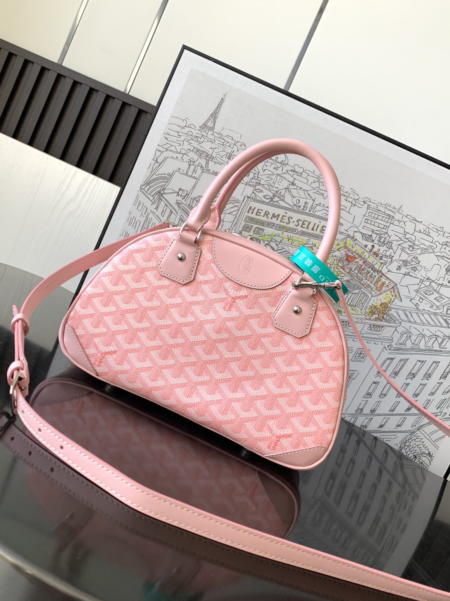 最高級ゴヤールスーパーコピー ゴヤールクロスボディバッグコピー アンティーク Coral VENDO2MINTY20CL20P レザー シルバー金具 - 画像 (8)