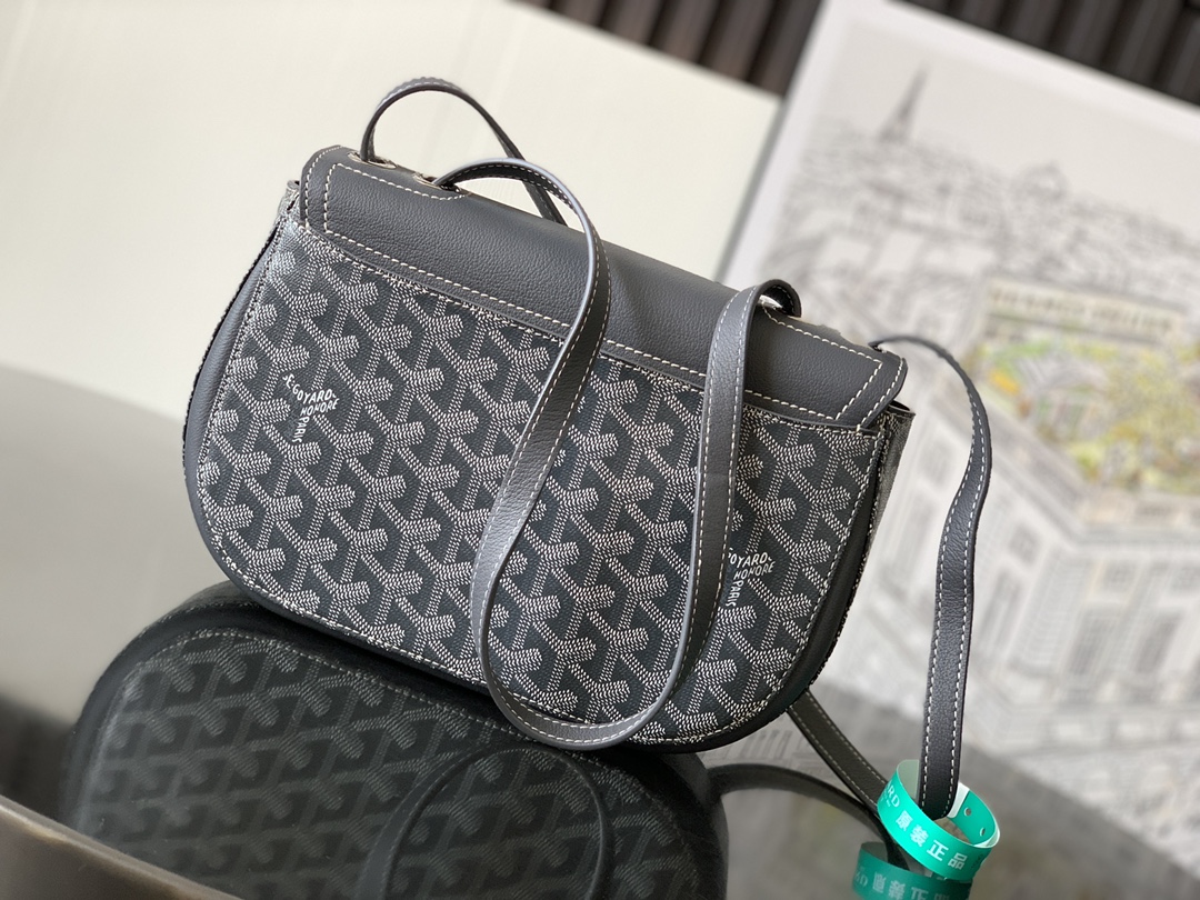 最高級ゴヤールスーパーコピー ゴヤールクロスボディバッグコピー 233バッグ グレー 233SH2PMLTY51CL51P レザー シルバー金具 - 画像 (8)