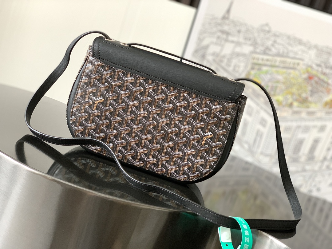 最高級ゴヤールスーパーコピー ゴヤールクロスボディバッグコピー 233バッグ ブラック 233SH2PMLTY01CL01P レザー シルバー金具 - 画像 (8)