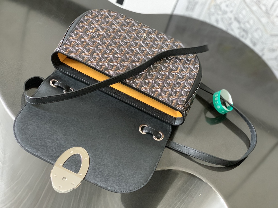 最高級ゴヤールスーパーコピー ゴヤールクロスボディバッグコピー 233バッグ ブラック 233SH2PMLTY01CL01P レザー シルバー金具 - 画像 (5)