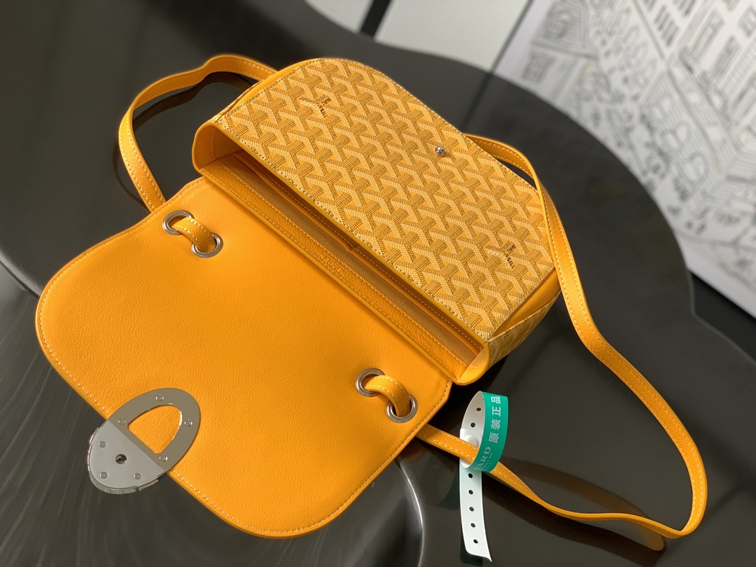 最高級ゴヤールスーパーコピー ゴヤールクロスボディバッグコピー 233バッグ イエロー 233SH2PMLTY08CL08P レザー シルバー金具 - 画像 (5)
