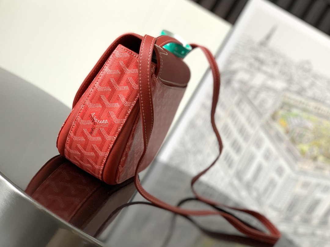 最高級ゴヤールスーパーコピー ゴヤールクロスボディバッグコピー 233バッグ レッド 233SH2PMLTY02CL02P レザー シルバー金具 - 画像 (9)