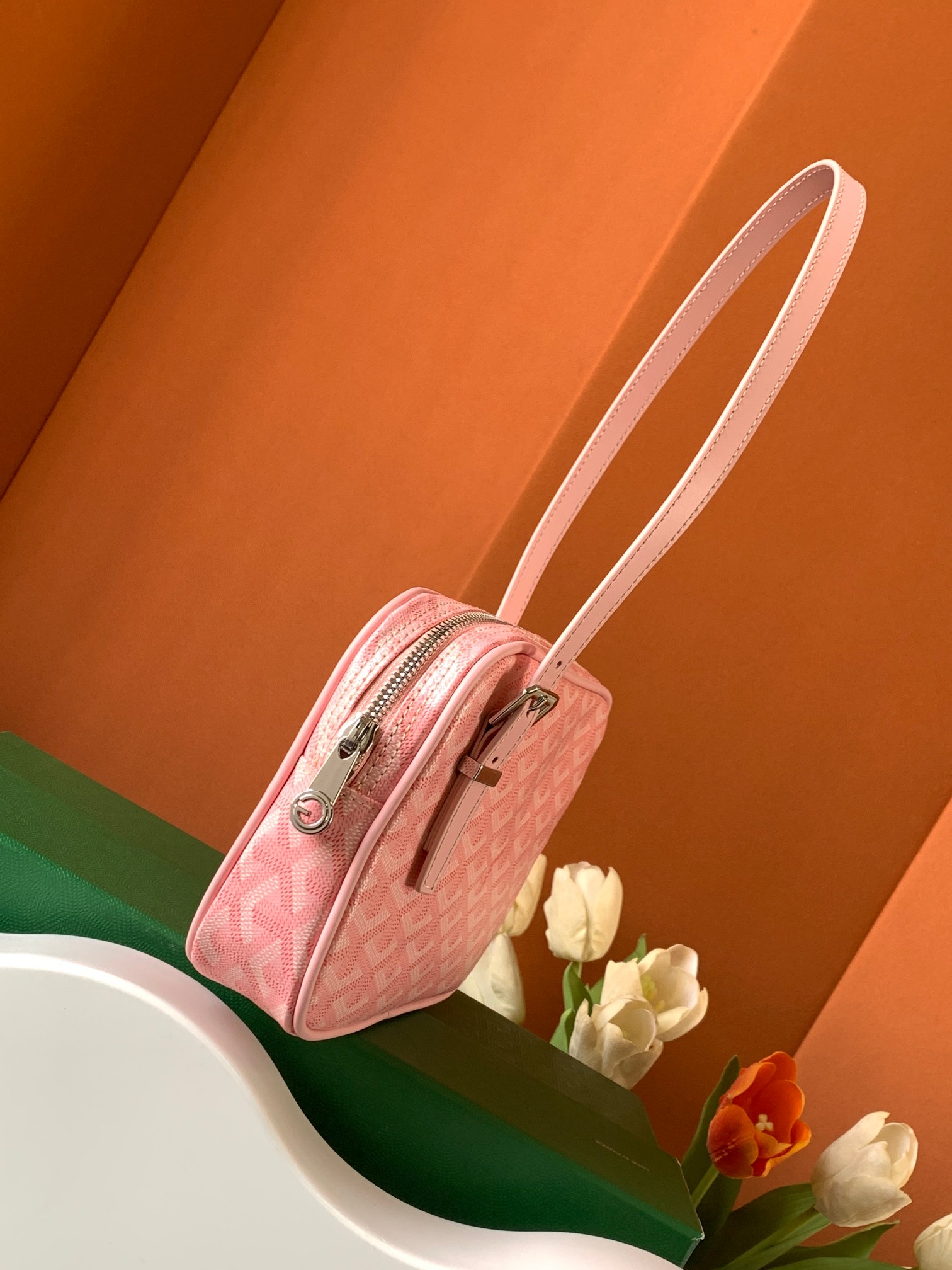 最高級ゴヤールスーパーコピー ゴヤールショルダーバッグコピー ヨナ PM Coral MINA08PMLTY20TY20P レザー シルバー金具 - 画像 (9)