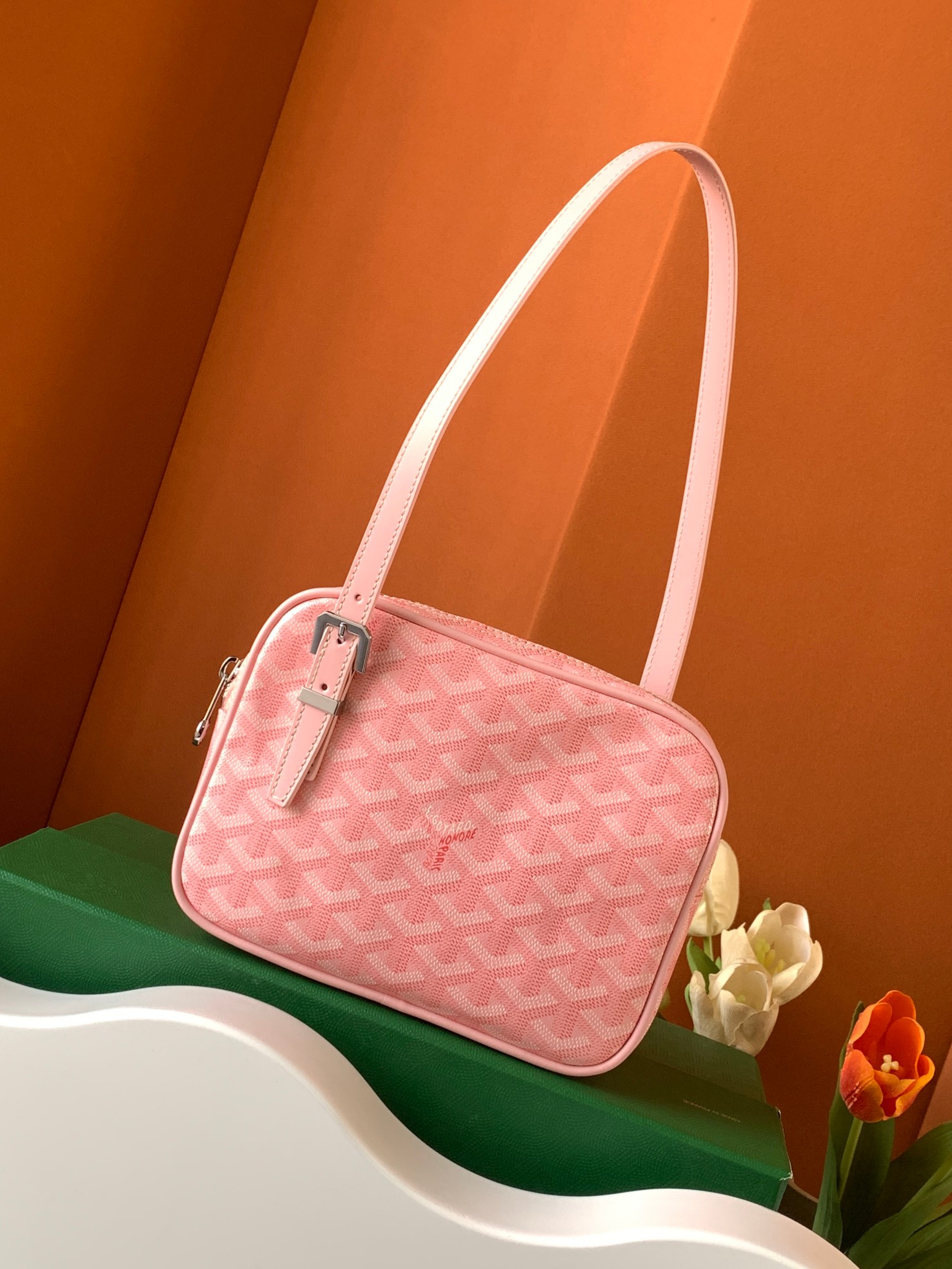 最高級ゴヤールスーパーコピー ゴヤールショルダーバッグコピー ヨナ PM Coral MINA08PMLTY20TY20P レザー シルバー金具 - 画像 (8)