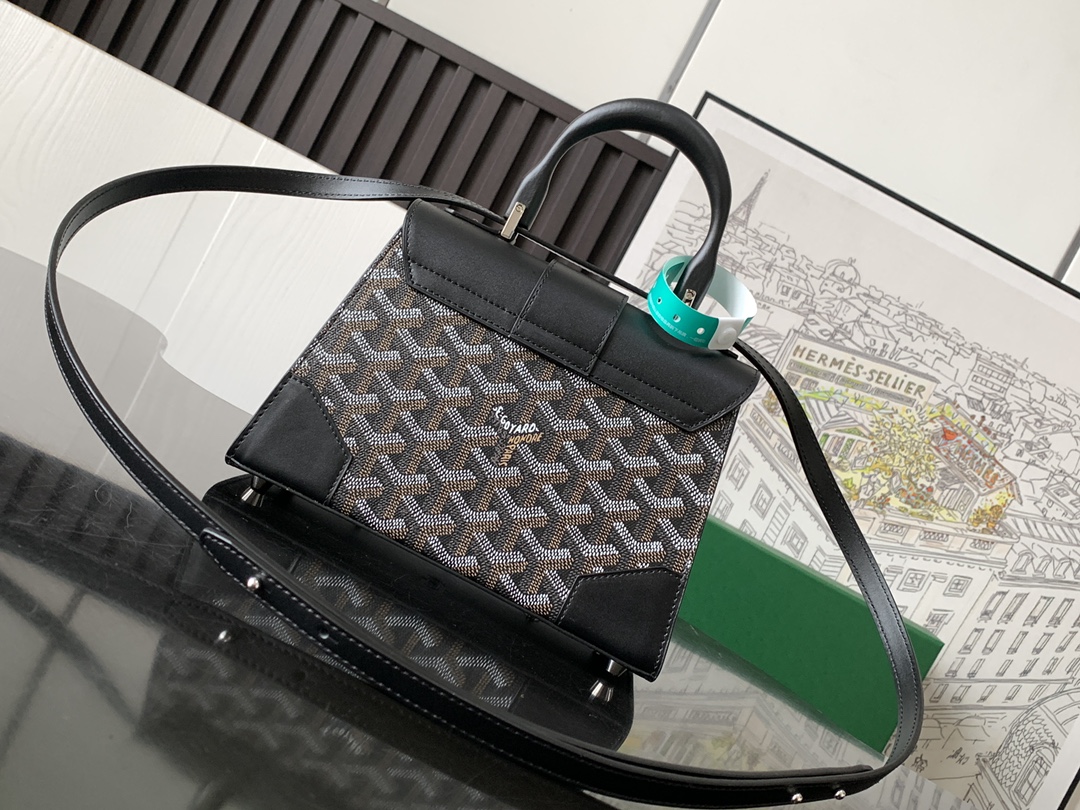 最高級ゴヤールスーパーコピー ゴヤールハンドバッグコピー サイゴン ミニ ストラクチャードバッグ グリーン SAIGOBMINTY09CL09P レザー シルバー金具 - 画像 (8)