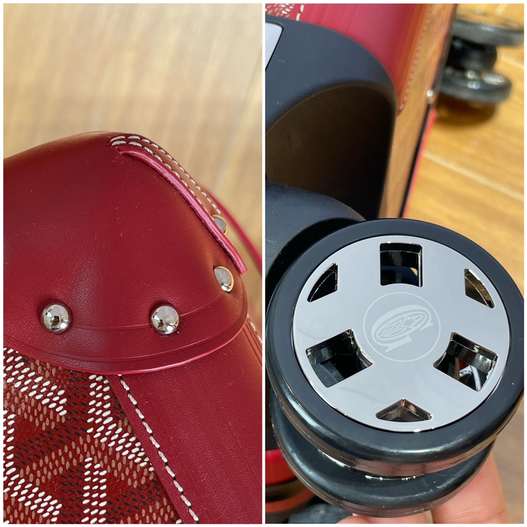 最高級ゴヤールスーパーコピー ゴヤールボストンバッグコピー トランクバッグ レッド MANOI2PMLTY02CL02O レザー シルバー金具 - 画像 (6)