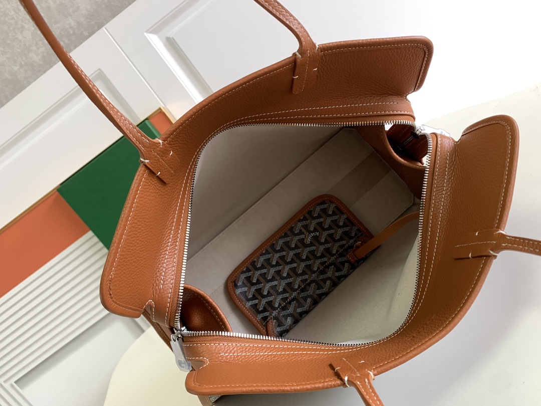最高級ゴヤールスーパーコピー ゴヤールトートバッグコピー アーディPM バッグ ブラウン ブラック HARDY2PMLTY01CG03P レザー シルバー金具 - 画像 (3)
