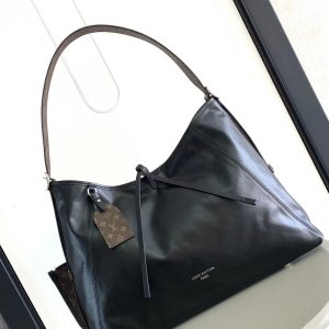 最高級ルイヴィトンスーパーコピー ルイヴィトンバッグコピー CarryAll Dark ブラック M25413 ラムレザー シルバー金具