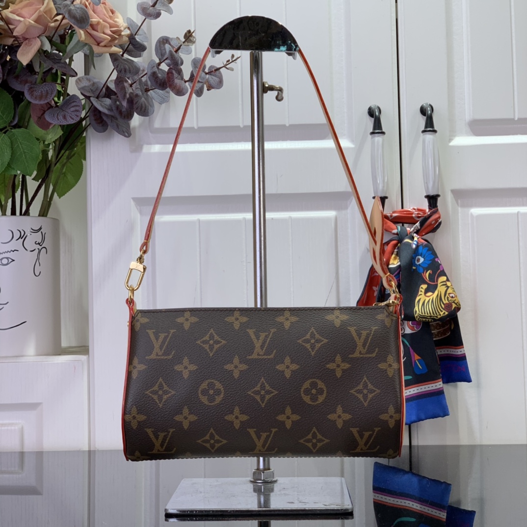 最高級ルイヴィトンスーパーコピー ルイヴィトンバッグコピー ポシェット・ティレット MINI ダークブラウン M47123 モノグラム・キャンバス ゴールド金具 - 画像 (8)