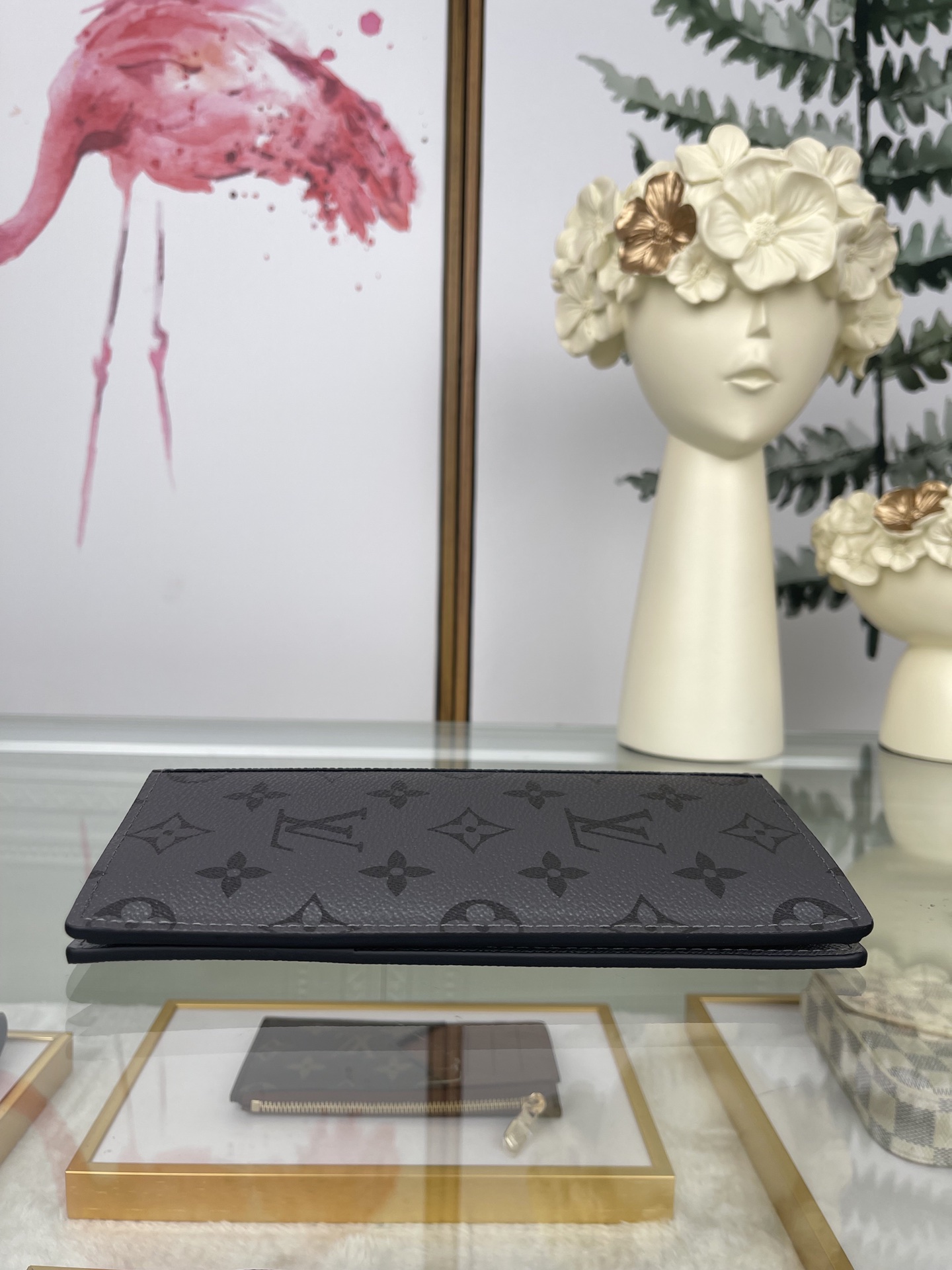 最高級ルイヴィトンスーパーコピー ルイヴィトン財布コピー Discovery Pochette Taïga ブラック M30842 マヒナ・レザー シルバー金具 - 画像 (7)