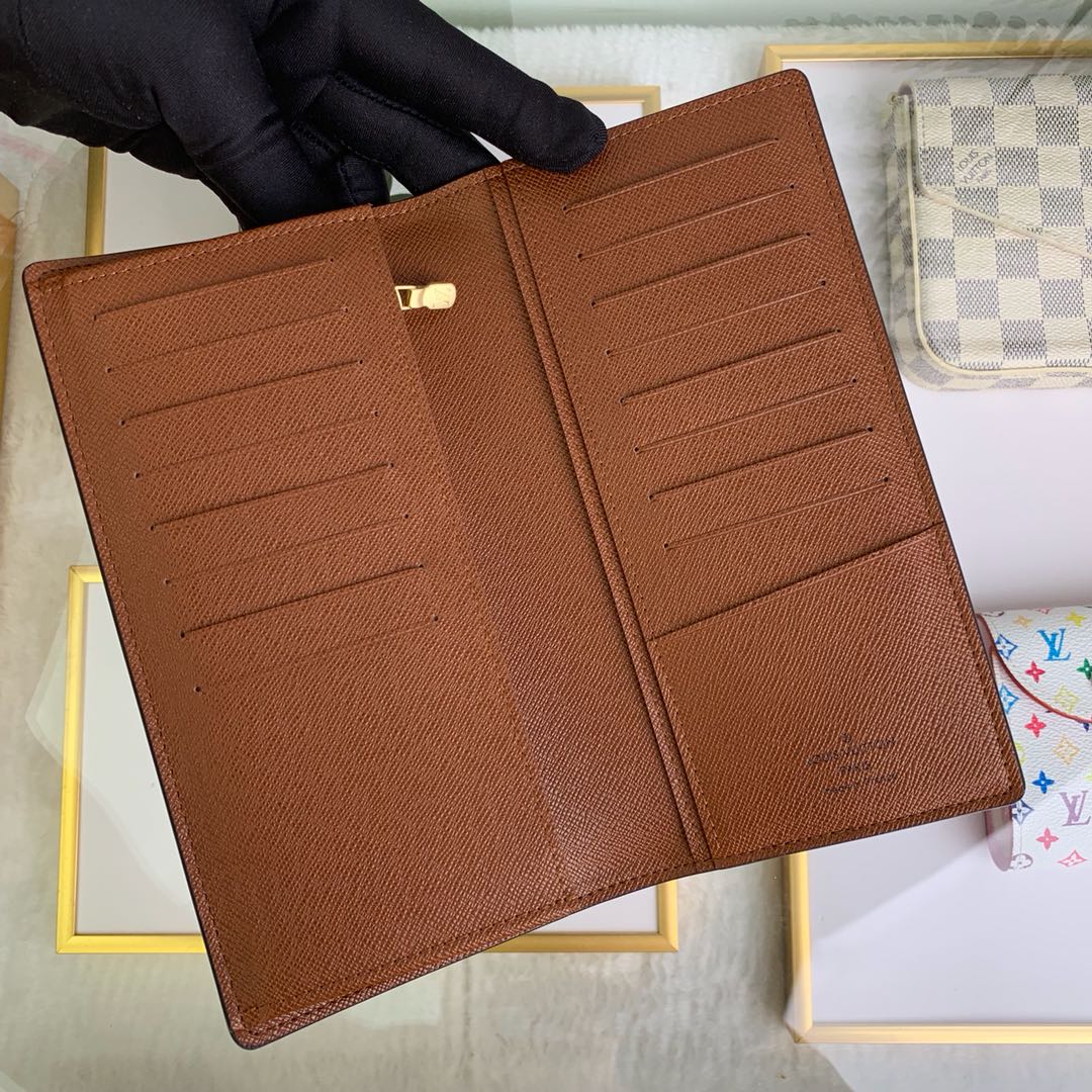 最高級ルイヴィトンスーパーコピー ルイヴィトン財布コピー ポルトフォイユ・ブラザ ダークブラウン M66540 モノグラム・キャンバス ゴールド金具 - 画像 (6)