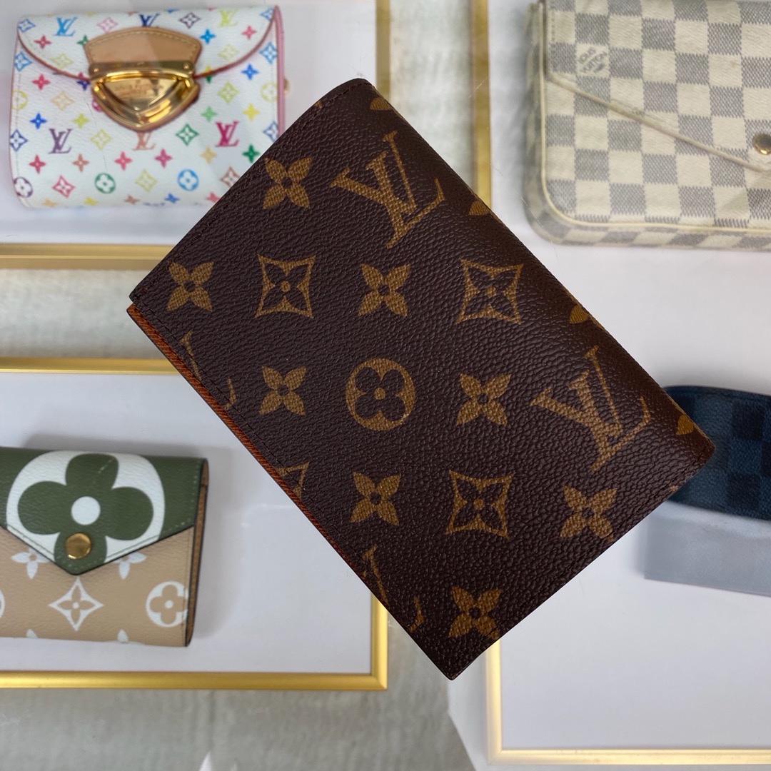 最高級ルイヴィトンスーパーコピー ルイヴィトン財布コピー パスポートカバー クーヴェルテュール・パスポール NM ダークブラウン M64502 モノグラム・キャンバス - 画像 (8)