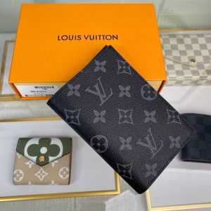 最高級ルイヴィトンスーパーコピー ルイヴィトン財布コピー パスポートカバー クーヴェルテュール・パスポール NM ダークブラウン M64501 モノグラム・エクリプス キャンバス