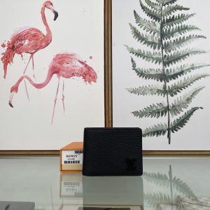 最高級ルイヴィトンスーパーコピー ルイヴィトン財布コピー ポルトフォイユ・ミュルティプル ブラック M69829 グレインレザー