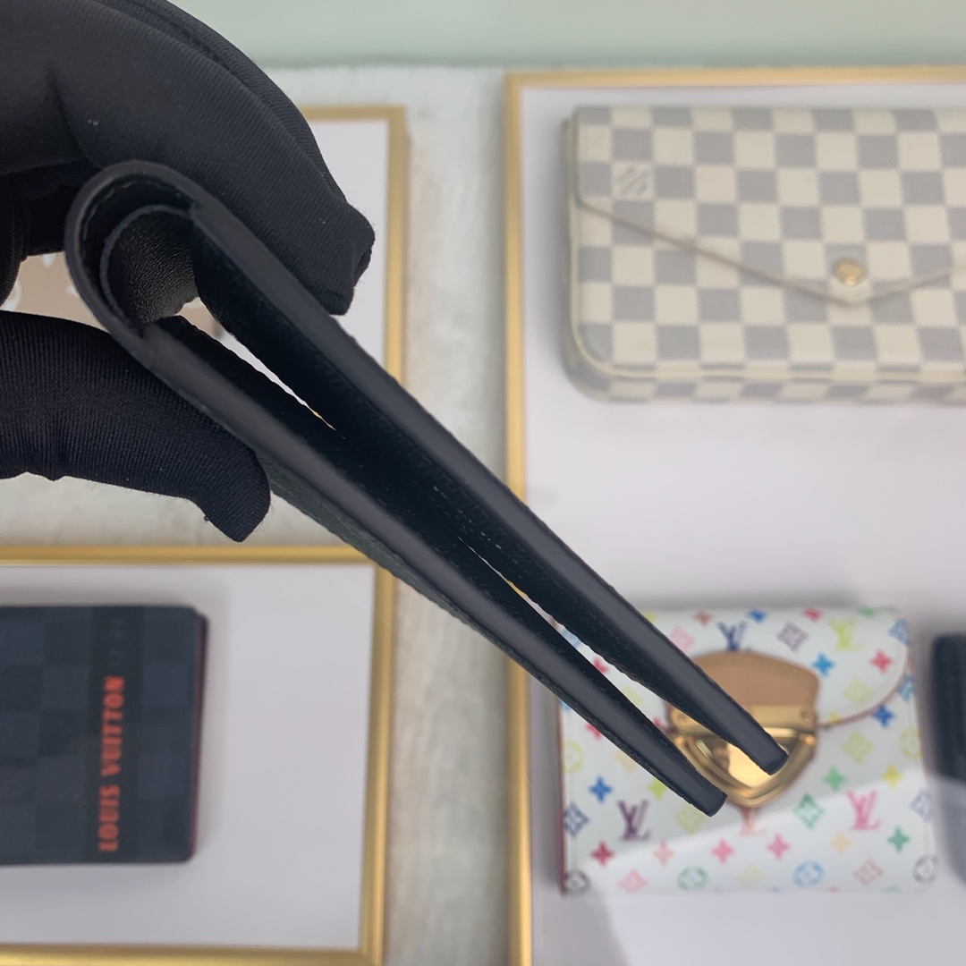最高級ルイヴィトンスーパーコピー ルイヴィトン財布コピー ポルトフォイユ・スレンダー ブラック M62294 モノグラム・エクリプス キャンバス - 画像 (7)