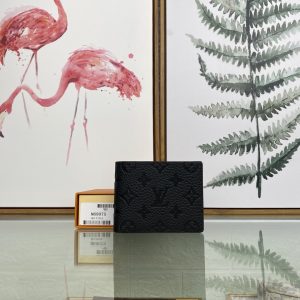 最高級ルイヴィトンスーパーコピー ルイヴィトン財布コピー ポルトフォイユ・スレンダー ブラック M69075 モノグラム・アンプラント レザー