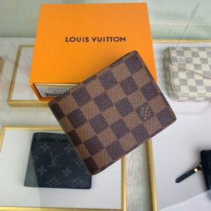 最高級ルイヴィトンスーパーコピー ルイヴィトン財布コピー ポルトフォイユ・ミュルティプル ダミエ N60895 ダミエ・エベヌ キャンバス