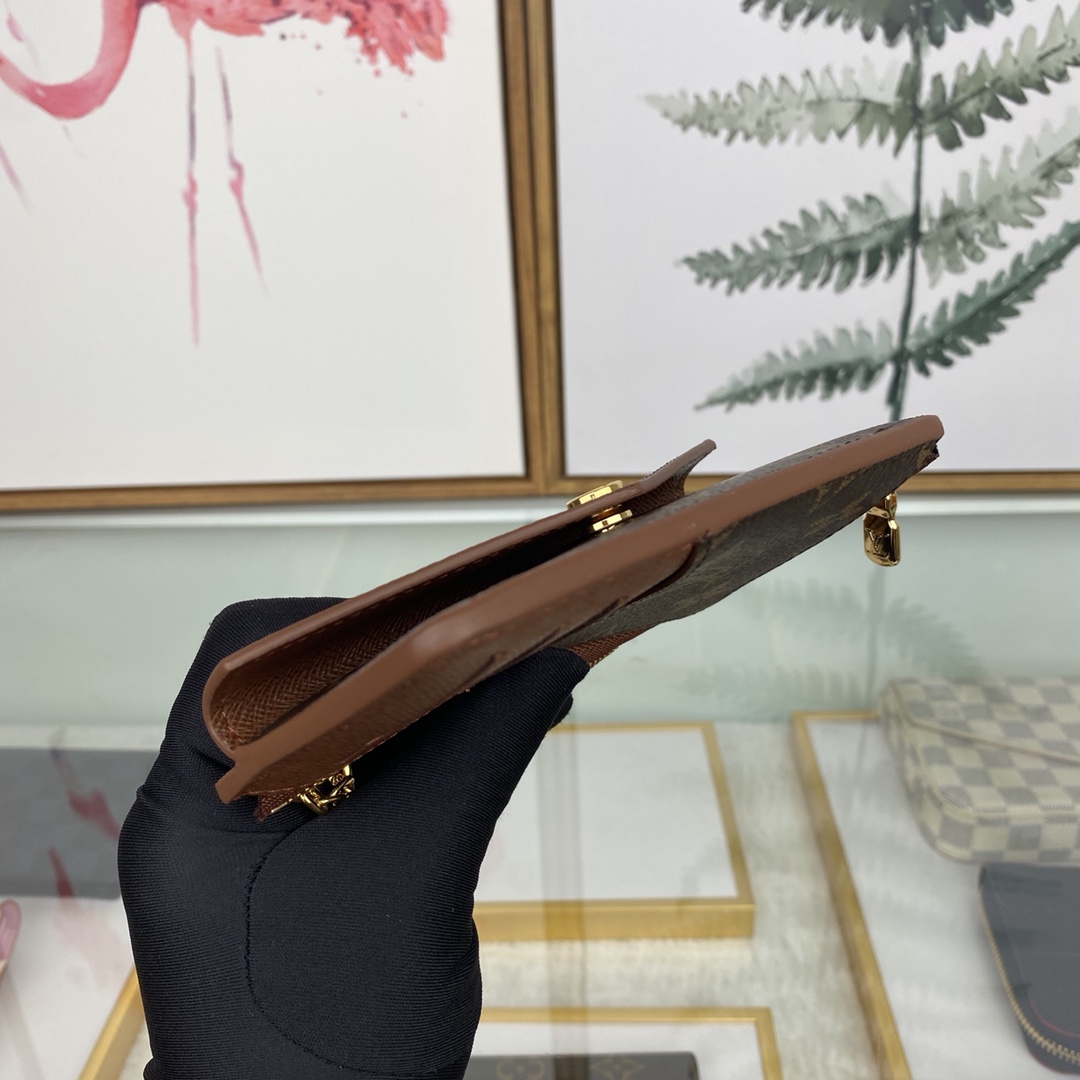 最高級ルイヴィトンスーパーコピー ルイヴィトンカードケースコピー カードケース ポルト カルト・レクト ヴェルソ ダークブラウン M69431 モノグラム・キャンバス ゴールド金具 - 画像 (2)