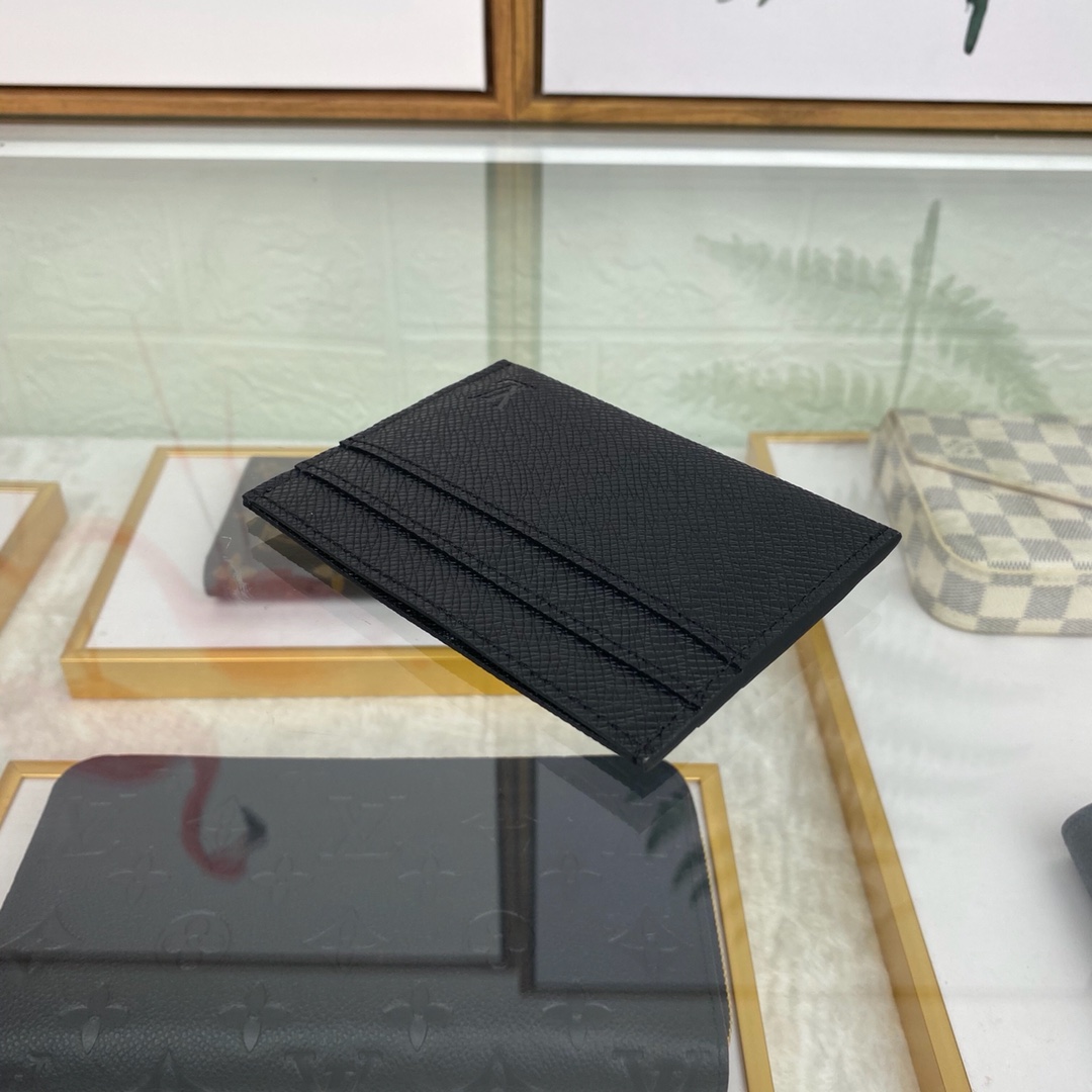 最高級ルイヴィトンスーパーコピー ルイヴィトンカードケースコピー カードケース ポルト・カルト・ダブル ブラック M32730 タイガ・レザー - 画像 (2)