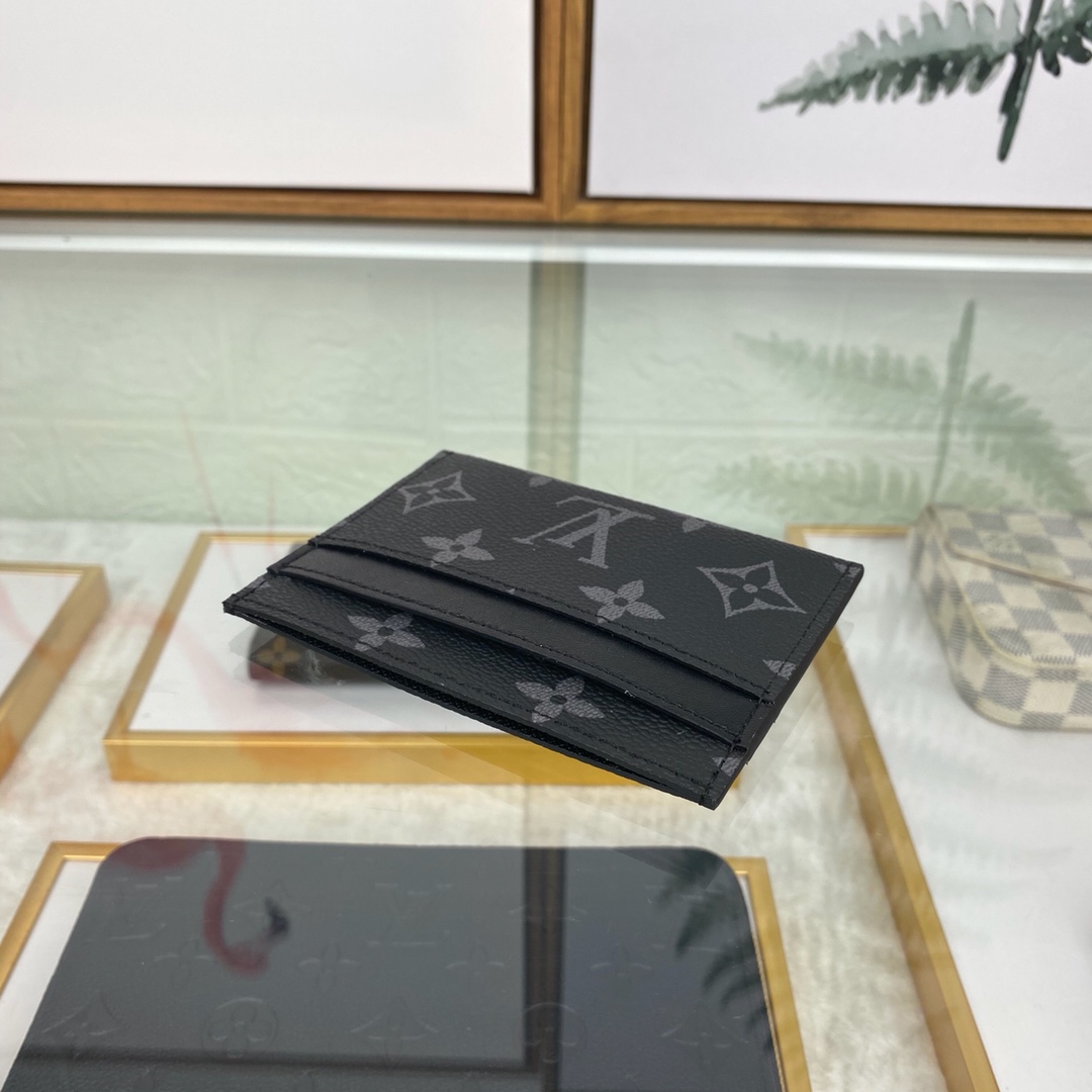 最高級ルイヴィトンスーパーコピー ルイヴィトンカードケースコピー カードケース ポルト・カルト・ダブル ブラック M62170 モノグラム・エクリプス キャンバス - 画像 (8)