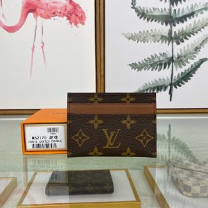 最高級ルイヴィトンスーパーコピー ルイヴィトンカードケースコピー カードケース ポルト・カルト・ダブル ダークブラウン M62170 モノグラム・キャンバス